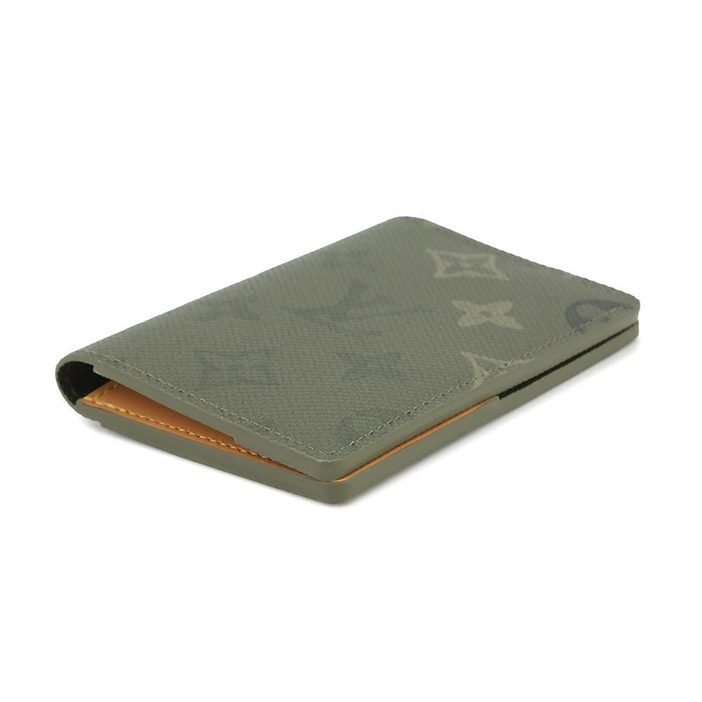 Louis Vuitton Poche Monogram Organizer Wallet de Case Surplus New Card Brown
